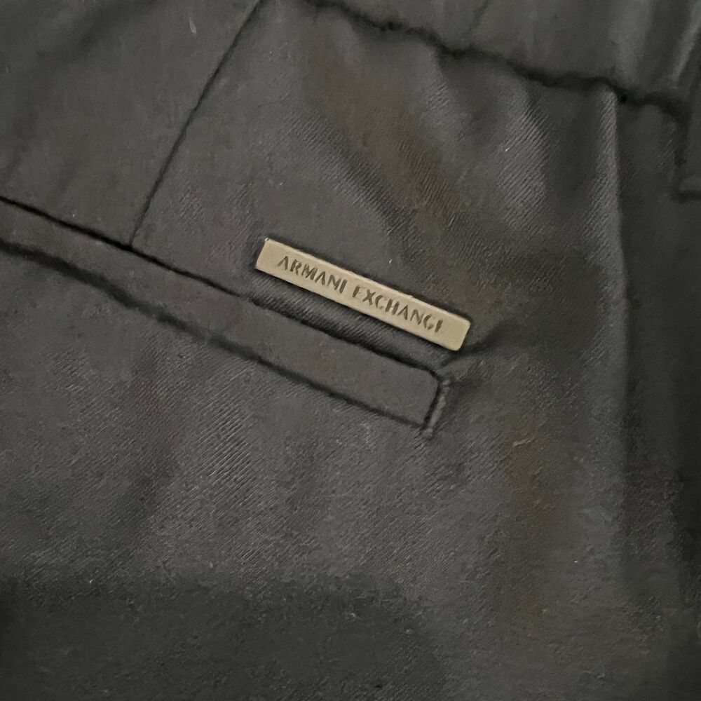 Armani Exchange Midnight Color Adjustable Joggers 32 x 29 - Picture 4 of 10